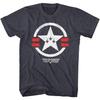Top Gun Top Gun Peinture Heather Marine T-shirt Adulte