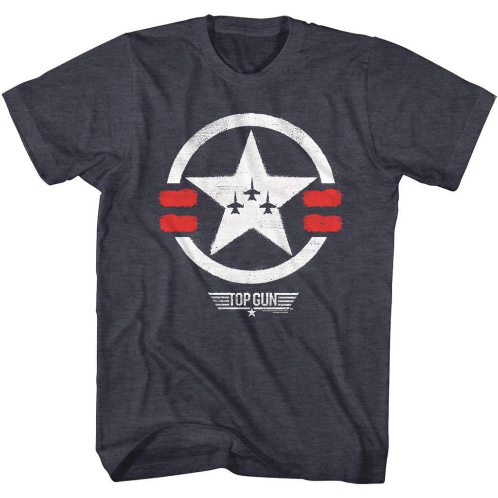 Top Gun Top Gun Peinture Heather Marine T-shirt Adulte