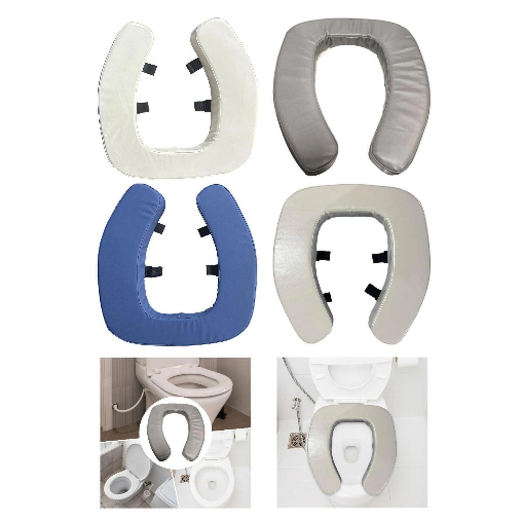 Thick Toilet Lid Cushion Universal Padded Seat with Tear Resistant Soft Foam Suitable for