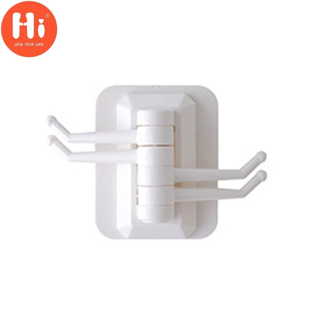 Bucătărie Baie Suport pe perete Cârlige autoadezive Umeraș rotativ pentru articole diverse