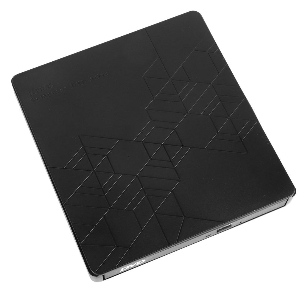 External CD DVD Drive USB Plug and Play Portable Optical Disk Drive with Storage Card Slot for