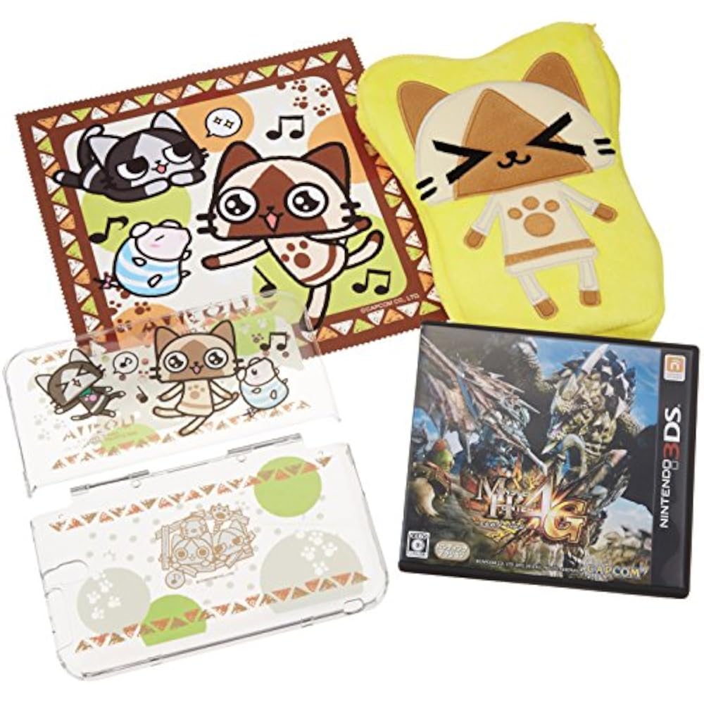 [Amazon.co.jp Exclusive] Monster Hunter 4G “AIROU” 3DS LL Accessory Kit Set with 2 Amazon.co.jp E...