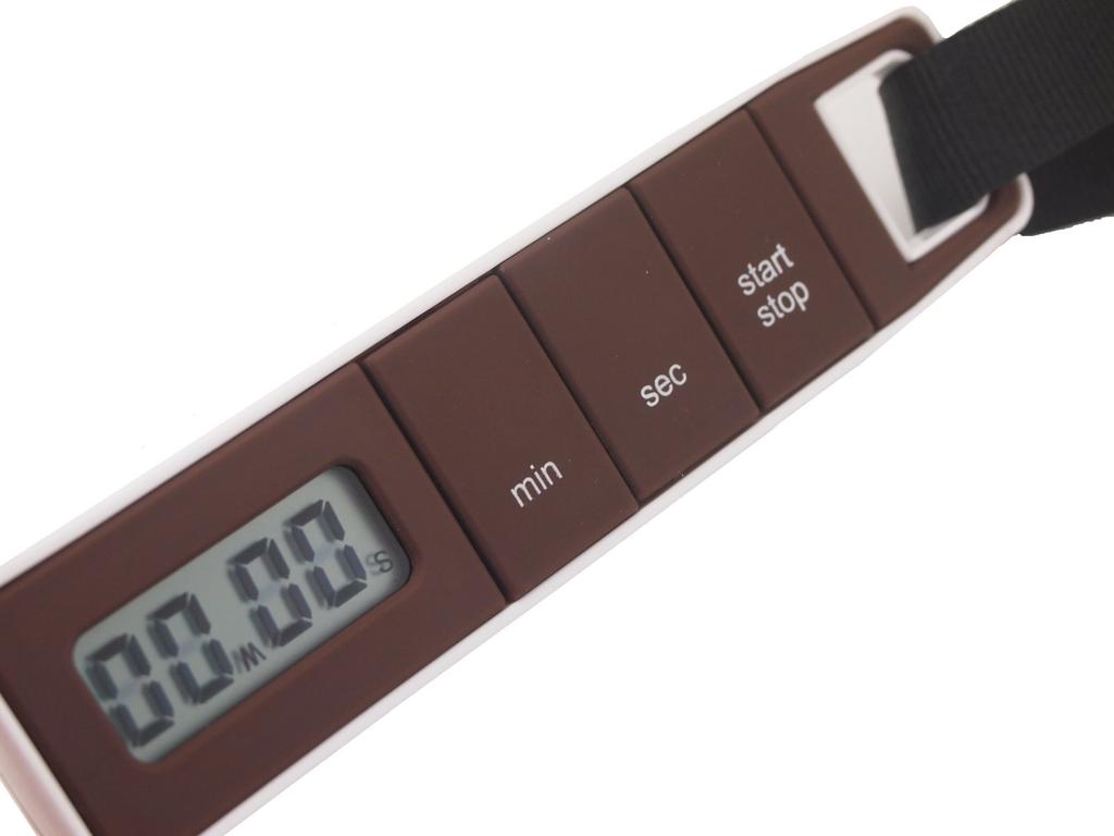 Pearl Metal Vibration Timer for Cooking, Studying, Exams, and Learning, Brown, C-3239