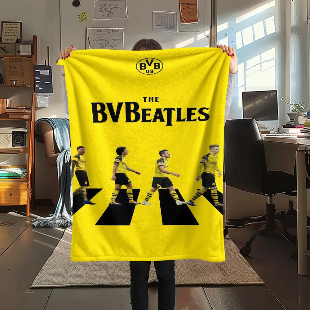Borussia Dortmund Print FlAannel Blanket, High quality Comfortable for All Seasons, Home Decor, Warmth and Comfort