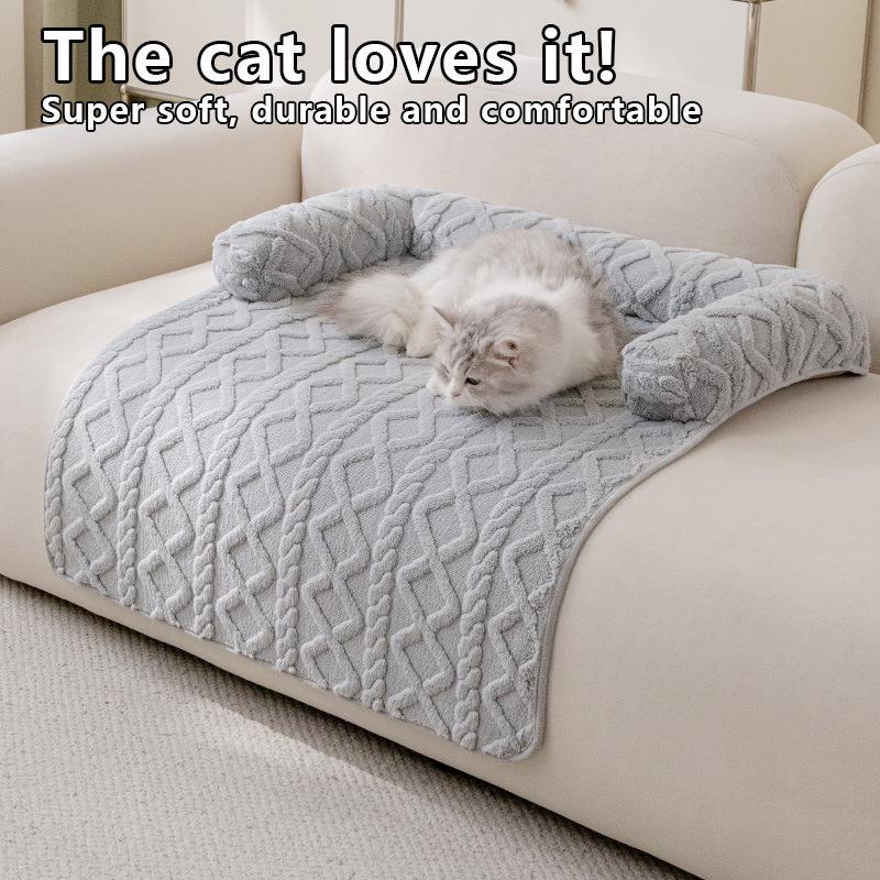 Deluxe Non-Slip Pet Car Seat Cover & Bed for Dogs and Cats