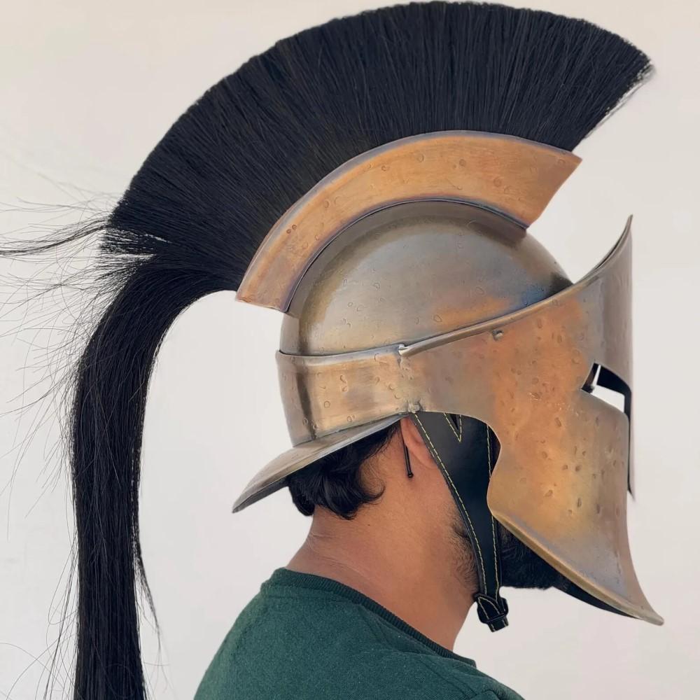 Handmade Authentic Movie Frank Miller “300” King Leonidas Spartan Helmet New