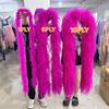 DIY 1/2/3/6/10 Ply Natural White Ostrich Feathers Boa Trim  for Craft Wedding Party Festival Clothing Decoration Plumes Shawl 2M