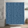 Modern Style Blue White Shower Curtain Fabric Waterproof Bath Decor Privacy Shower Panels for Home Decoration