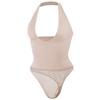 Shapewear Bodysuits for Women Sexy Sleeveless Halter Tops Summer V Neck Leotard Going Out Backless Bodycon One Piece Body Shaper