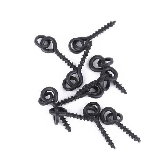 20Pcs Carp Rig Ring Stops with 20Pcs Boilie Bait Screw Fishing Accessories Kit