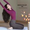 Shuangxi Women's Purple Long-Sleeve Yoga Set - Slimming, Nude-Feel Pilates Sportswear