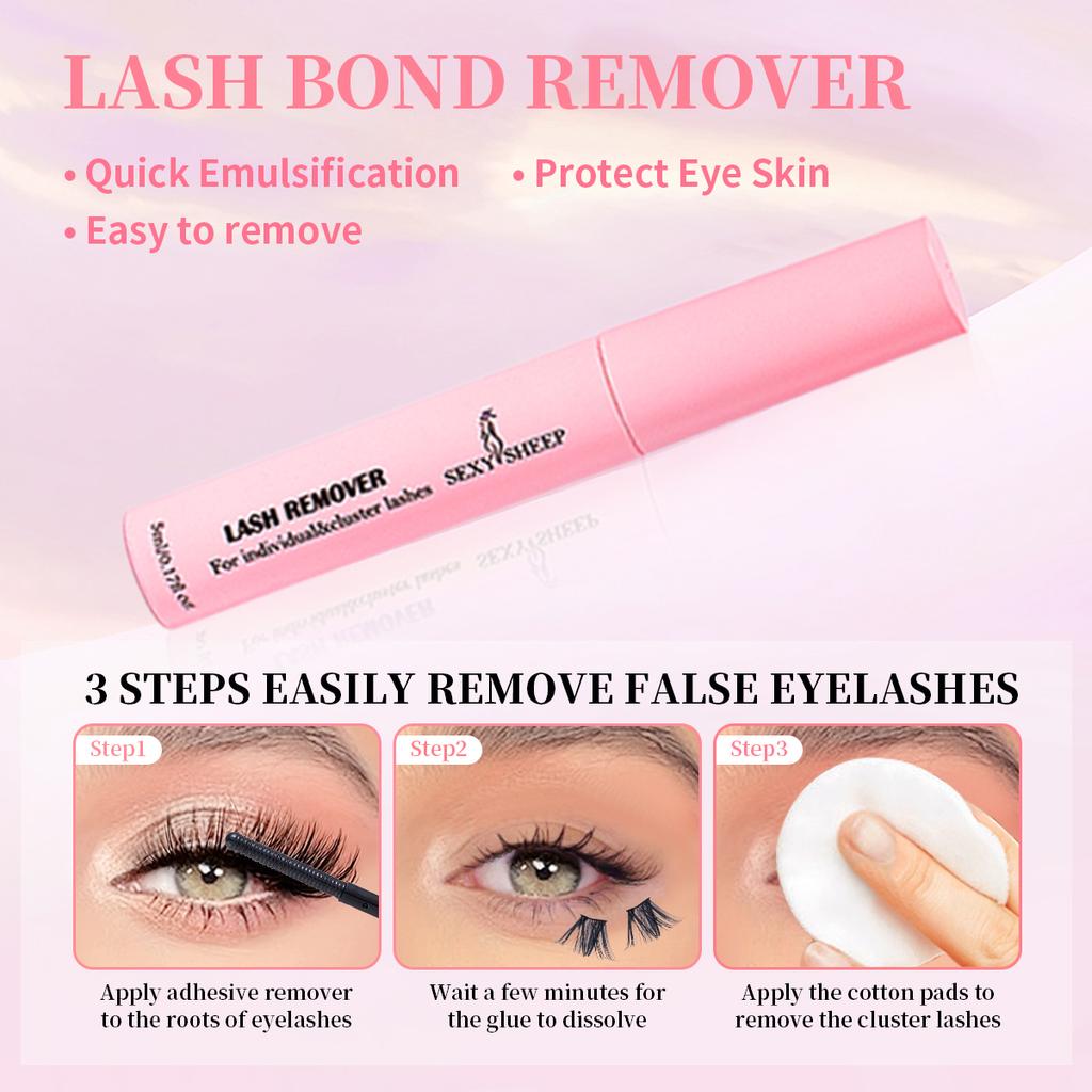 Lash Bond and Seal 10ml Individuelle Vipper Lim og Forsegler Super Sterkt Hold Vippeextensions og Vippelimfjerner 5ml Pinsettsett