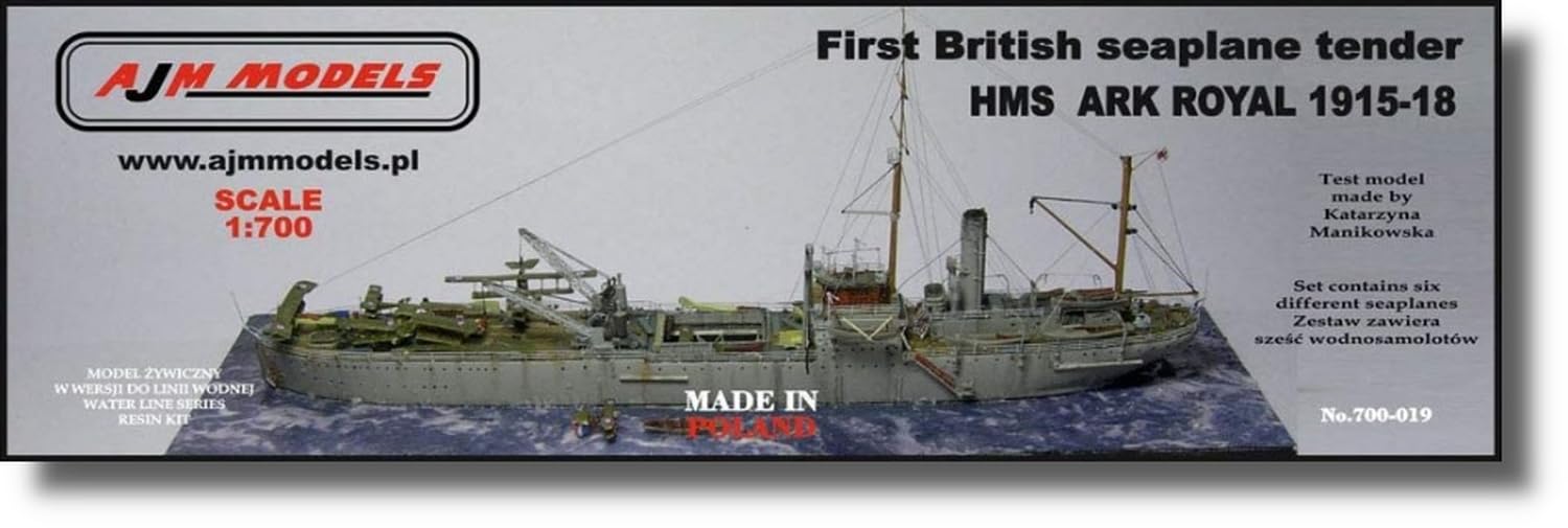 

AJM Models British Seaplane Tender HMS Ark Royal Full Resin Kit PJ70019 1/700