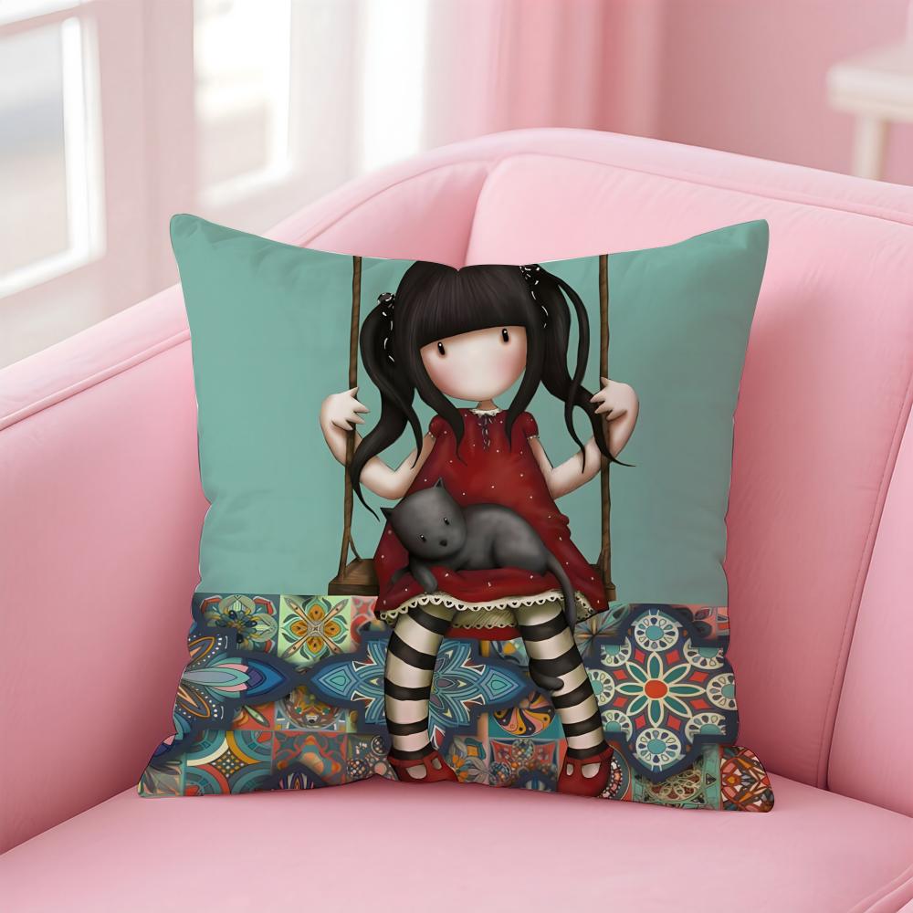 santoro Gorjuss Cushion Cover Linen Minimalist Cover Soft Decor for Sofa Home Room