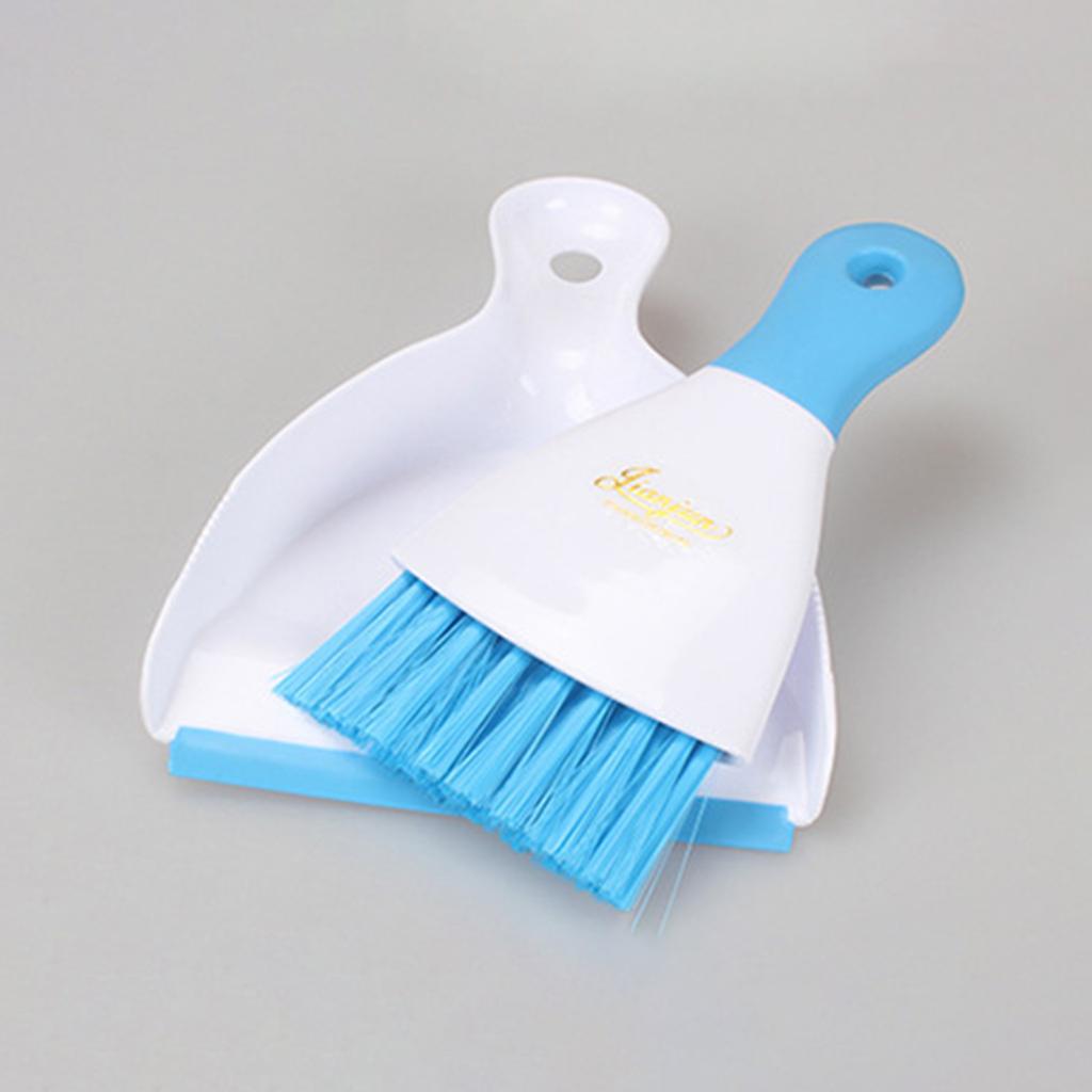 Home Small Cleaning Broom Dustpan Set Mini Brush Small Broom Dustpan Kit Desktop Garbage Sweeper Household Cleaning Tool