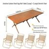 Conjunto Portátil Ultraleve de Mesa Dobrável e Cadeiras de Alumínio para Acampamento ao Ar Livre e Piqueniques
