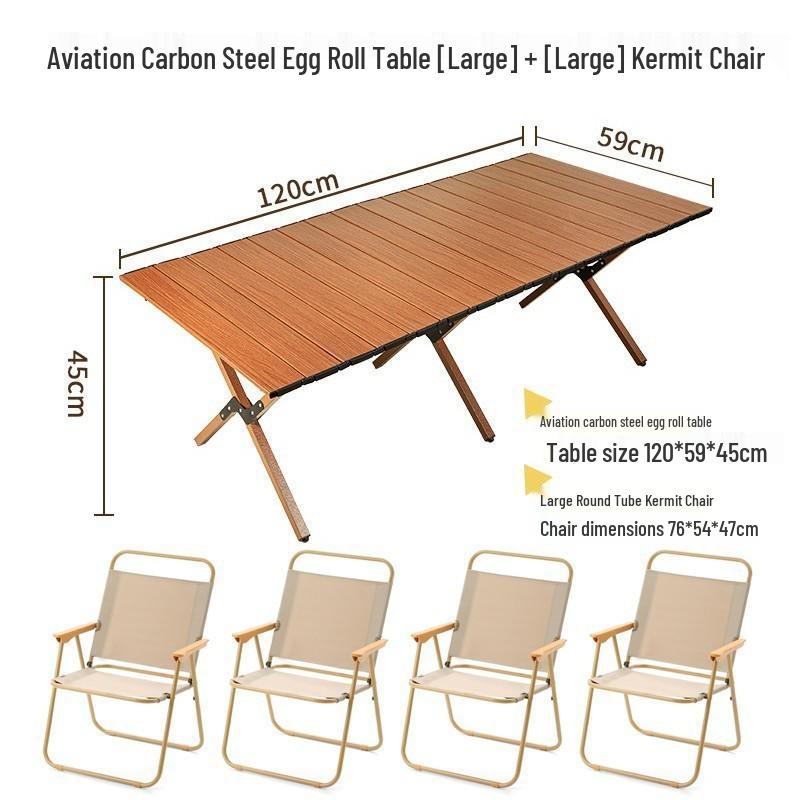 Conjunto Portátil Ultraleve de Mesa Dobrável e Cadeiras de Alumínio para Acampamento ao Ar Livre e Piqueniques