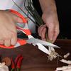 Multifunctional Stainless Steel Household Kitchen Scissors Chicken Bone Scissors Barbecue Strong Kitchen Scissors Food Scissors