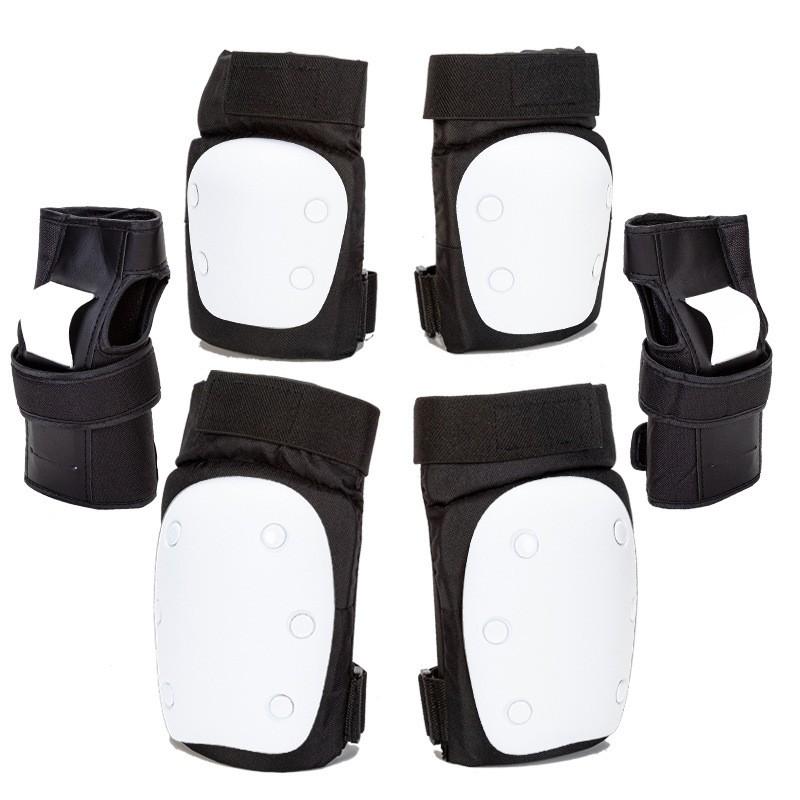 Kids Adult Skateboard Roller Skating Protective Gear Set - 6-Piece Thickened Elbow Knee Wrist Hand Guards