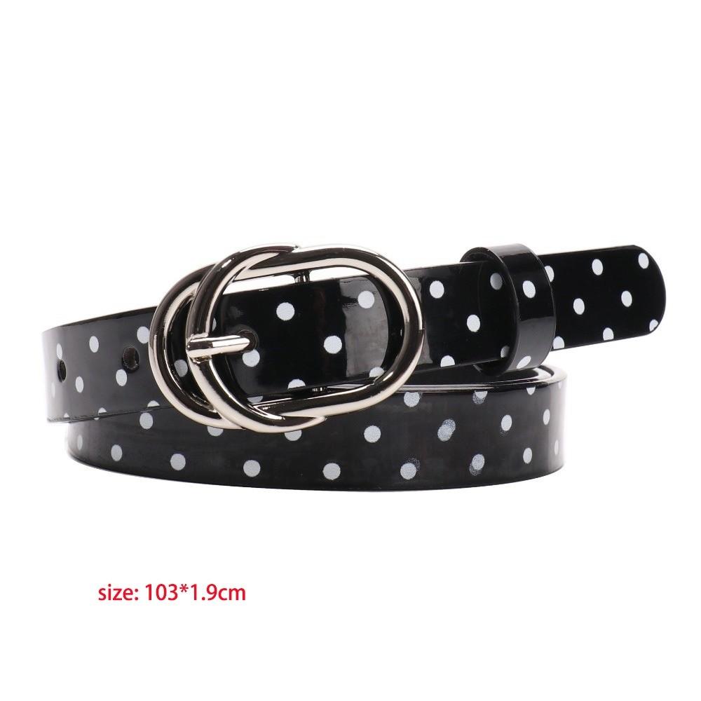 Zierliche Schnalle Polka Dot Gürtel Dünnes Design Zierlicher Taillengürtel Ästhetischer Dünner Damen Gürtel Jeans Hosen