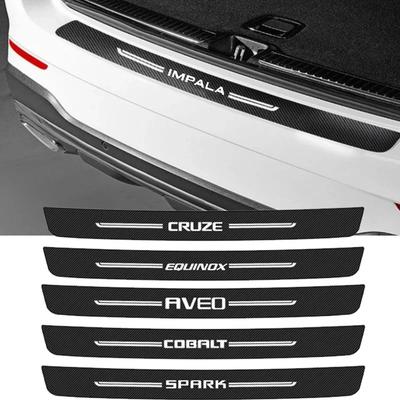 1Pc Car Rear Trunk Bumper Protective Plate Sticker for Aveo Cruze Cobalt Lacetti Spark Equinox Malibu Captive IMPALA