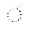 New Accessories, Bohemian Color Vintage Devil's Eye Necklace Bracelet Ankle Set