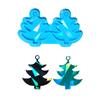Christmas Silicone Molds Holographic Epoxy Resin Mold DIY Keychain Pendant Mold Handmade Jewelry Tool Easy to Clean