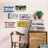 USA Souvenir License Plate, Metal Car Wall Decor 15x30cm