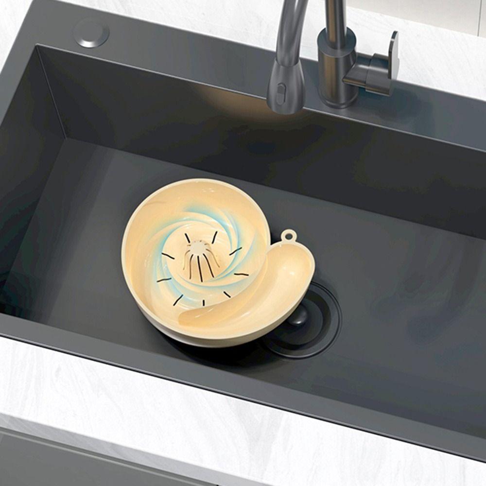 Creative Vegetable Washing Basin Automatic Rotation Clean Fruit Storage Basket  Kitchen Tool