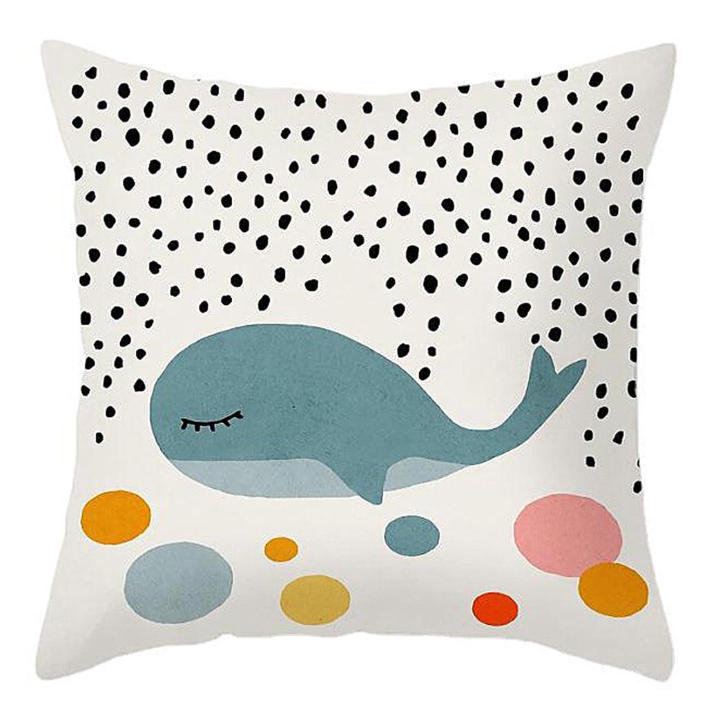 Cute Pillowcase Lumbar  Sofa Cushion Cover