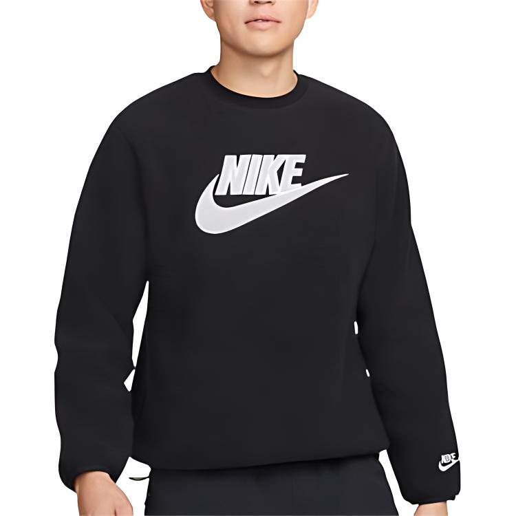 Nike Crew Neck Sports Sweatshirt Men Sweatshirts Black FB1978-010