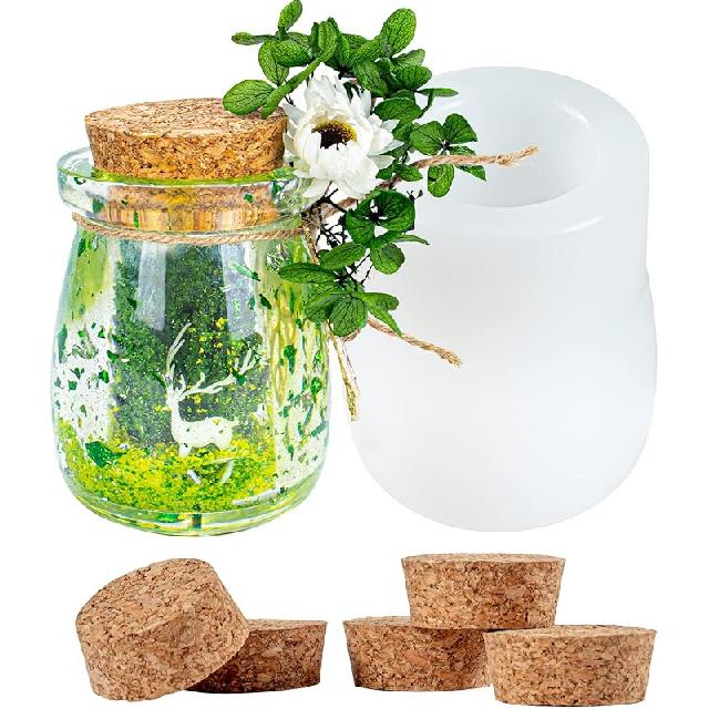 Resin Box Silicone Molds Set of 2, Treasure Chest and Magic Book Case with Lids