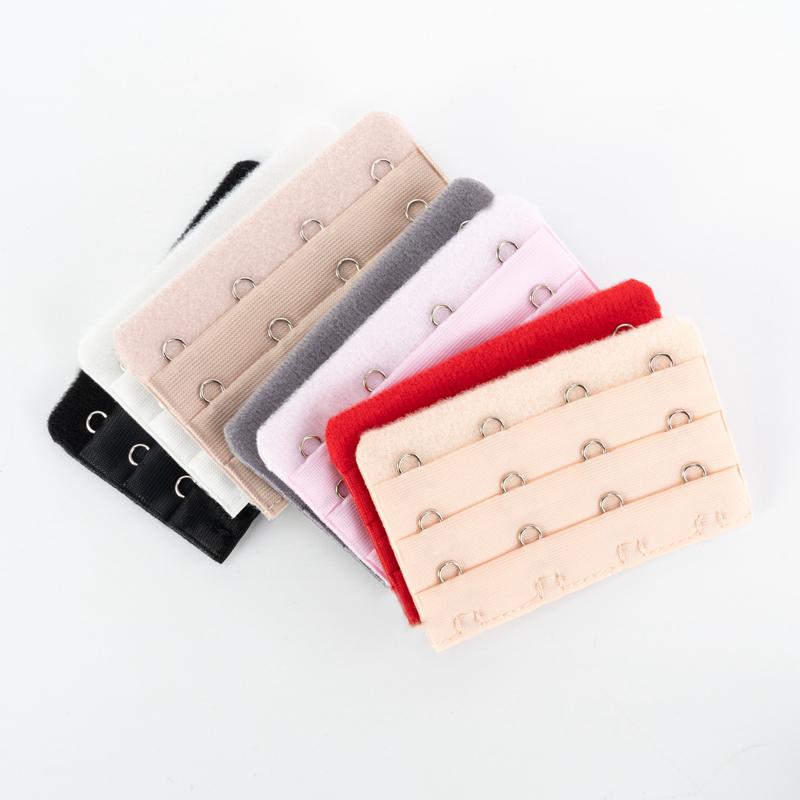 100PCS Bra Extension Lingerie Strap Extender Replacement Womens Accessoires With 3 Hooks Bar Extender Buckle Extension Lingerie