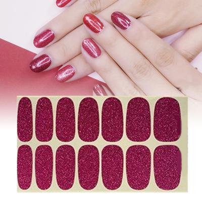Nail Wrap Selbstklebende Glitzeroberfläche Ultradünne Glitzerpulver Pailletten Nagellack Aufkleber