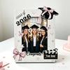 Cornice Foto in Legno Commemorativa della Laurea, Cornice per Laurea in Legno Massello Classe 2026 con Cavalletto Integrato, Diversi Stili, Regalo Ricordo Durevole