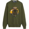 Polo Bear Sweater Standard Men's Olive Green 710959186-001