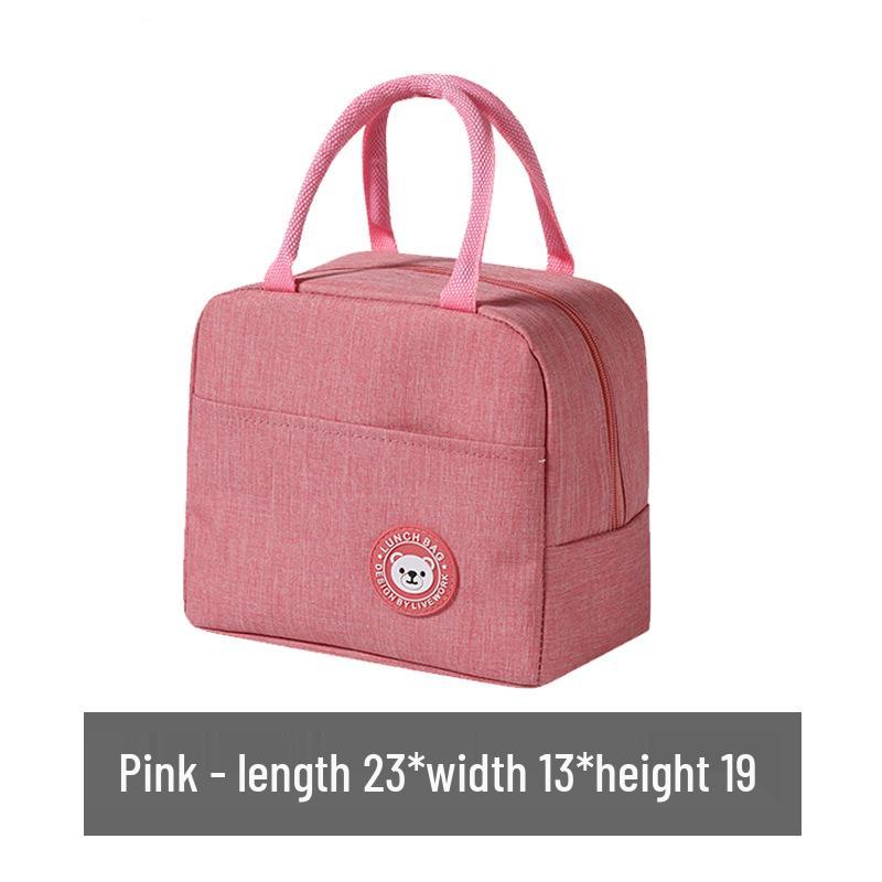 

Little Bear Insulated Bento Lunch Bag for Students розовый