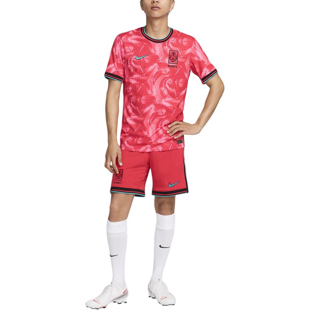 Nike Dry Fit Adv Logo Print Outdoor Casual Sports Crew Neck Short Sleeve Football Shirt Men Tops Red FJ4268-679