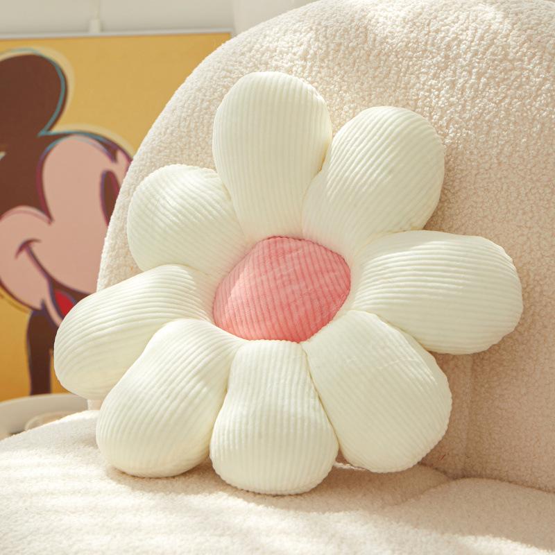 Niedliches Cartoon Sonnenblumen Spezialförmiges Sofakissen Kissen Hochwertig