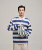 LE TIGRE Rugby Stripe Longsleeve T-Shirt (Ecru-Blue)
