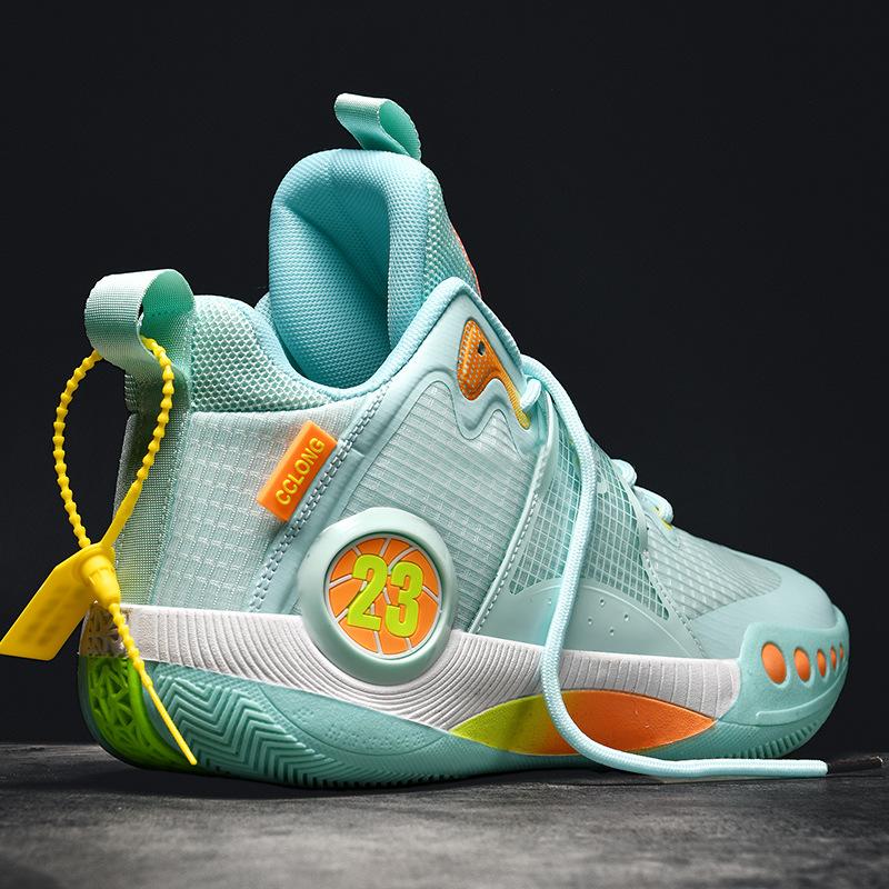 Klettverschluss Basketballschuhe Herren High-Top Casual Sport Jungen und Mädchen Teenager Junior High School Schüler Laufschuhe