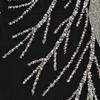 Elegant Handmade Beaded Off-the-Shoulder European & American Bandage Evening Dress