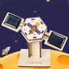 Handgemachtes DIY Solar-Satellitenmodell Solar-Satellitenmodellbausatz Puzzle für Weltraumliebhaber