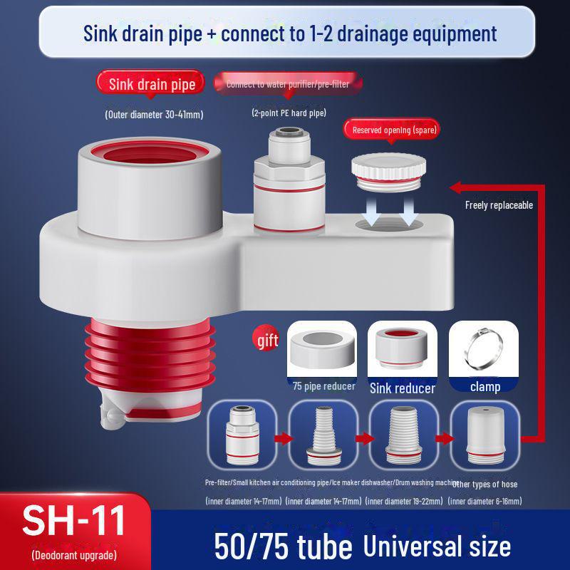 Hansha Anti-Odor Floor Drain Seal for Kitchen & Bathroom Sinks