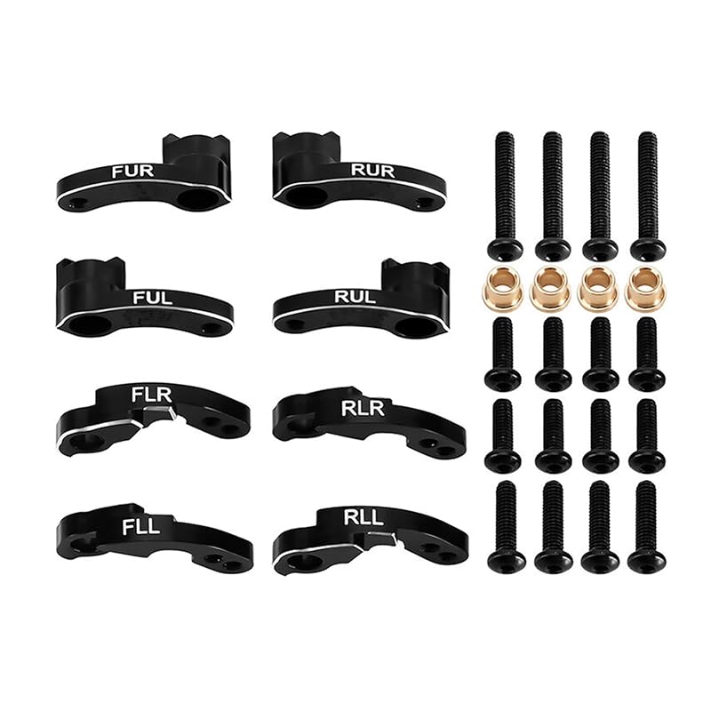 

TRX4M for Traxxas RC Aluminum Shock Flex Blade Shock Mount Set for 1/18RC Crawler Car