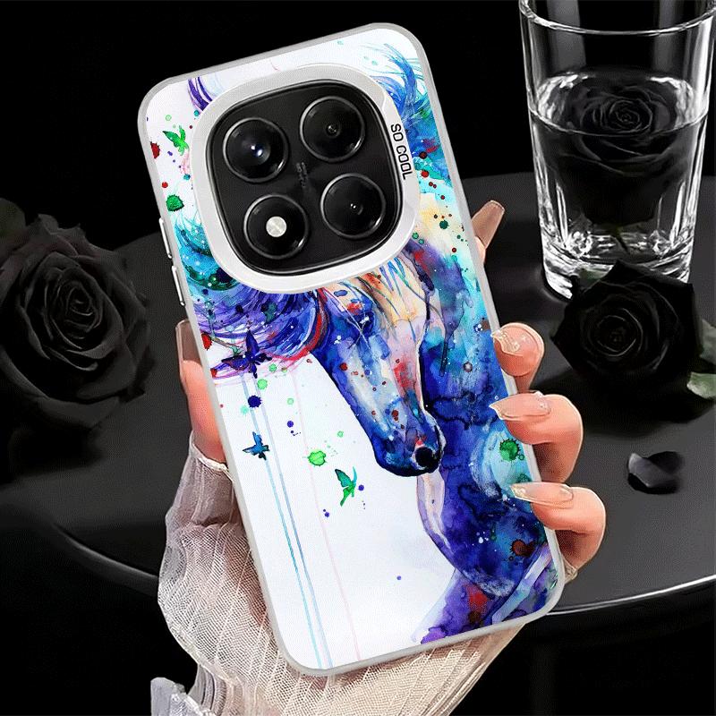 Oil Painting Horse Soft Phone Case for Xiaomi Redmi Note 13 14 15 Pro Plus 12S 12 11S 11 11T 10S 10 Shockproof Cover Back Shell