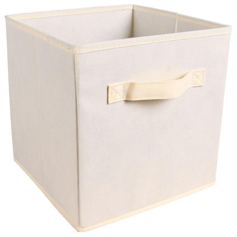 Universal Lidless Foldable Storage Box for Clothes & Toys - Non-Woven Fabric Organizer