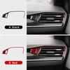 Pour Ford Focus MK4 2019 2020 2021 2022 2023 2024 2025 Véritable Fibre de Carbone Souple Focus ST Autocollant de Sortie d'Air Passager Avant