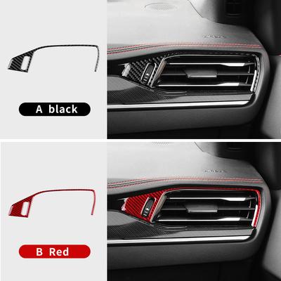 For Ford Focus MK4 2019 2020 2021 2022 2023 2024 2025 Real Soft Carbon Fiber Focus ST Car Front Passenger Air Outlet Sticker