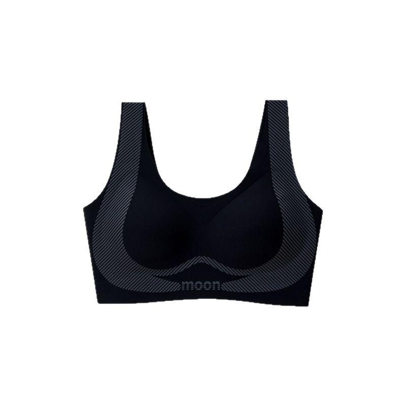 Spring and summer ice muscle silky vest type seamless underwear thin pacifier jelly glue comfortable gathering not empty cup bra